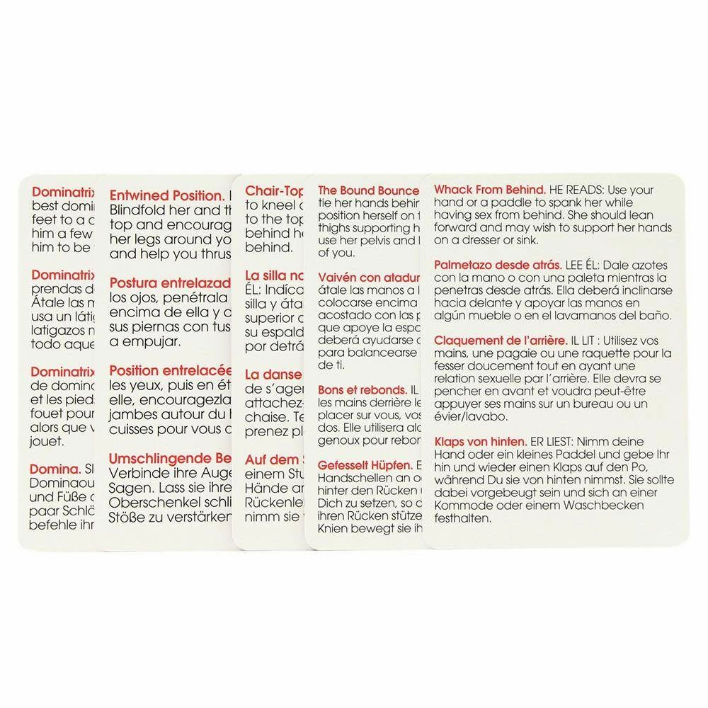 50 Positions Of Bondage Sex Position Cards