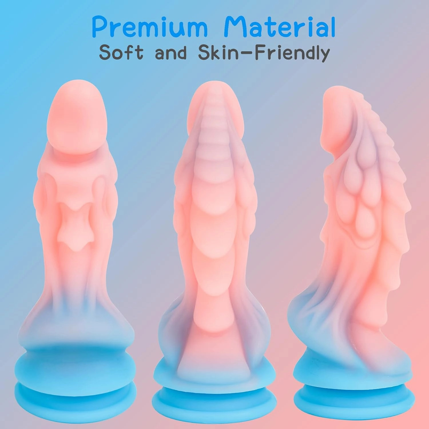 8.66in Monster Dildo Thick Dragon Fantasy Dildos Silicone Anal Plug with Strong Suction Cup Adult Sex Toy