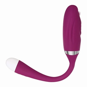 Adam & Eve - Eve's Thumping Love Button Silicone Bullet Egg Vibrator (Burgundy)