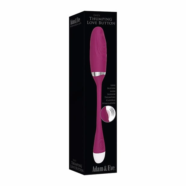 Adam & Eve - Eve's Thumping Love Button Silicone Bullet Egg Vibrator (Burgundy)