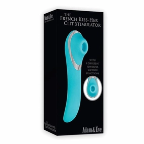 Adam & Eve - The French Kiss Her Suction Clitoral Stimulator (Teal)