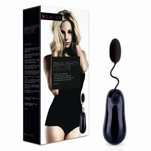 B Swish - Bnaughty Deluxe Egg Vibrator (Black)