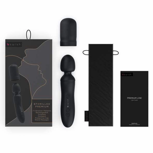 B Swish - Bthrilled Premium Line Wand Massager (Black)