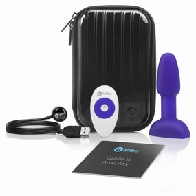 B-Vibe - Rimming Remote Control Vibrating Anal Plug Petite (Purple)