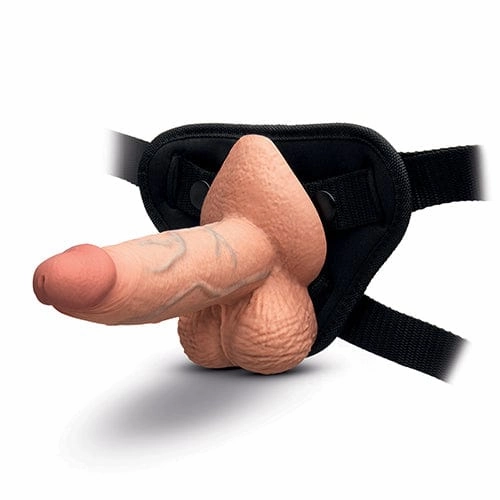 B Vibe - Slipskin 6" Girthy Realistic Dildo (Mocha)