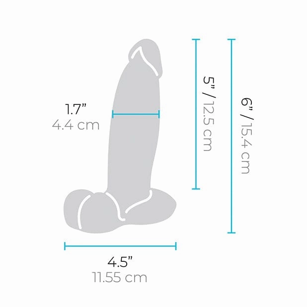 B Vibe - Slipskin 6" Girthy Realistic Dildo (Mocha)