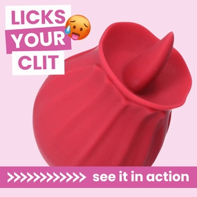 Bhava Rechargeable Flickering Tongue Rose | Clit Licking Stimulator