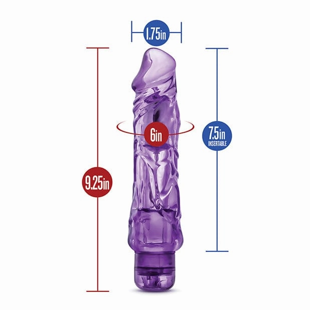 Blush Novelties - Naturally Yours Wild Ride Realistic Vibrating Dildo 9"