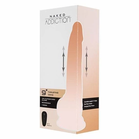 BMS - Naked Addiction Thrusting Dong  9" (Beige)
