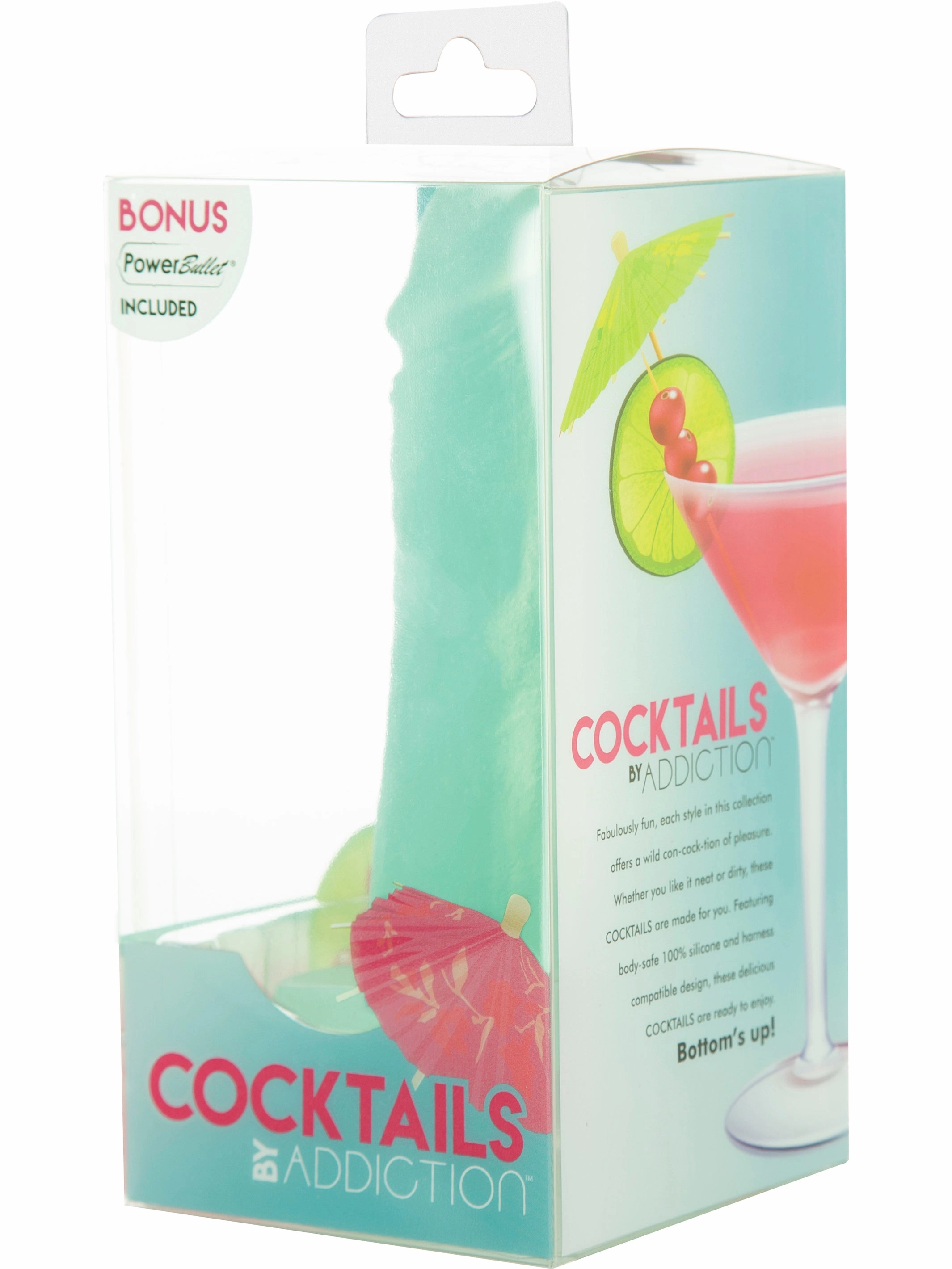BMS Factory COCKTAILS BY ADDICTION Silicone Dildo with Bonus Bullet Vibe