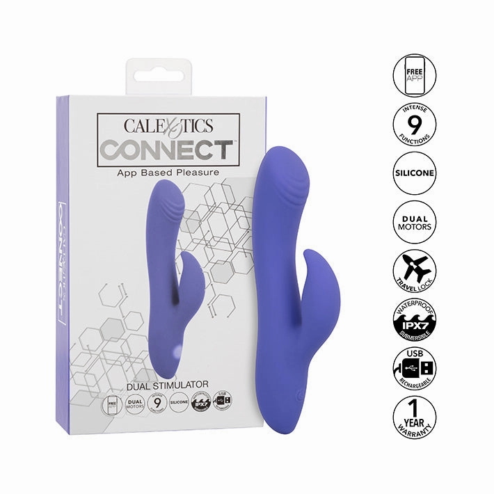 Cal Exotics Connect App Controlled Dual Stimulator Vibrator