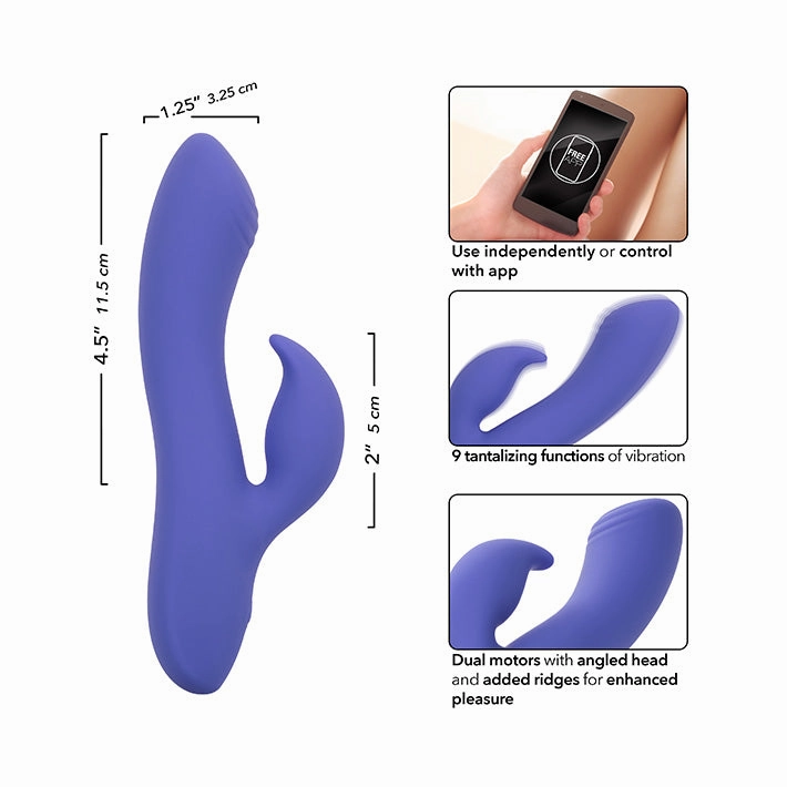 Cal Exotics Connect App Controlled Dual Stimulator Vibrator