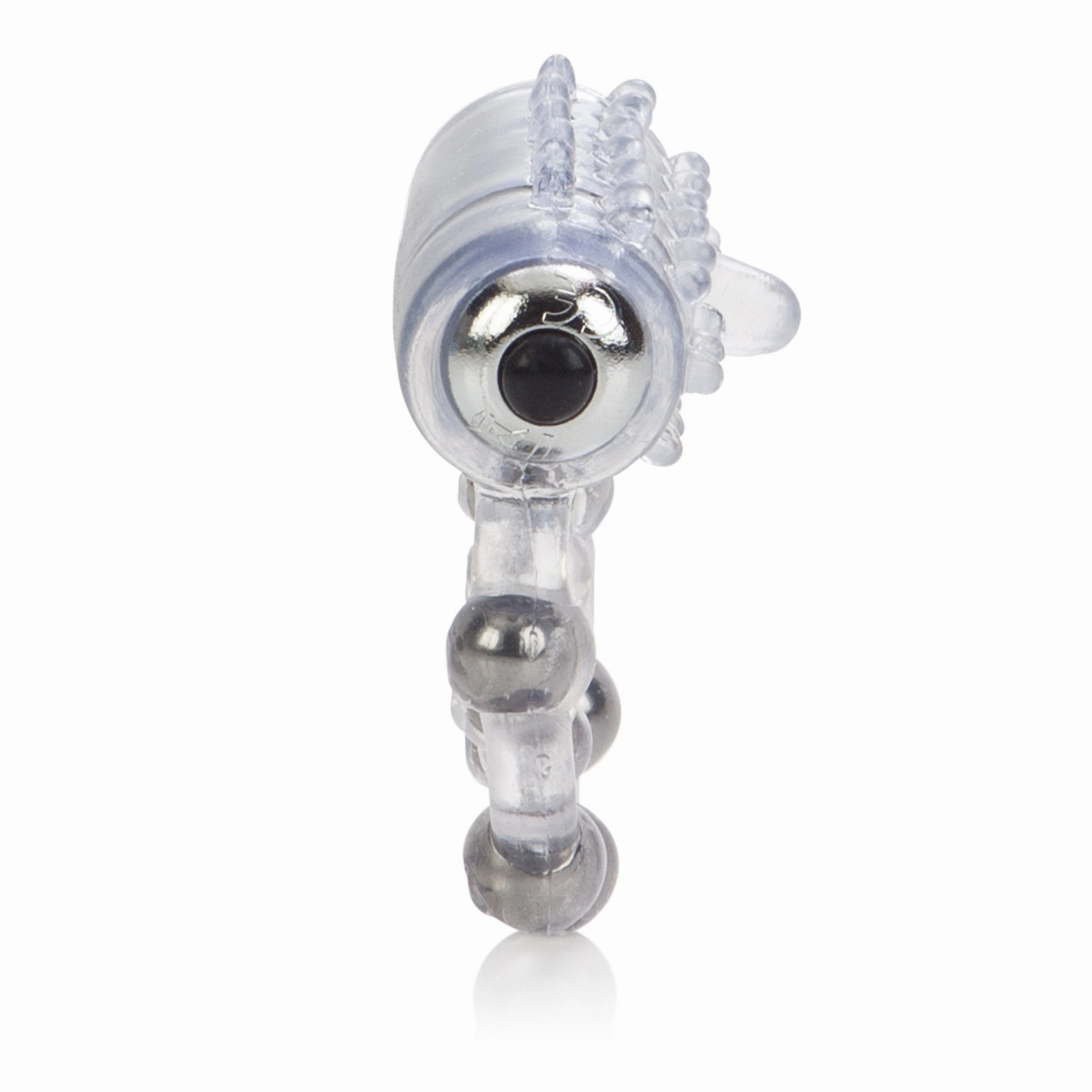 California Exotics - 10 Bead Maximus Cock Ring (White)
