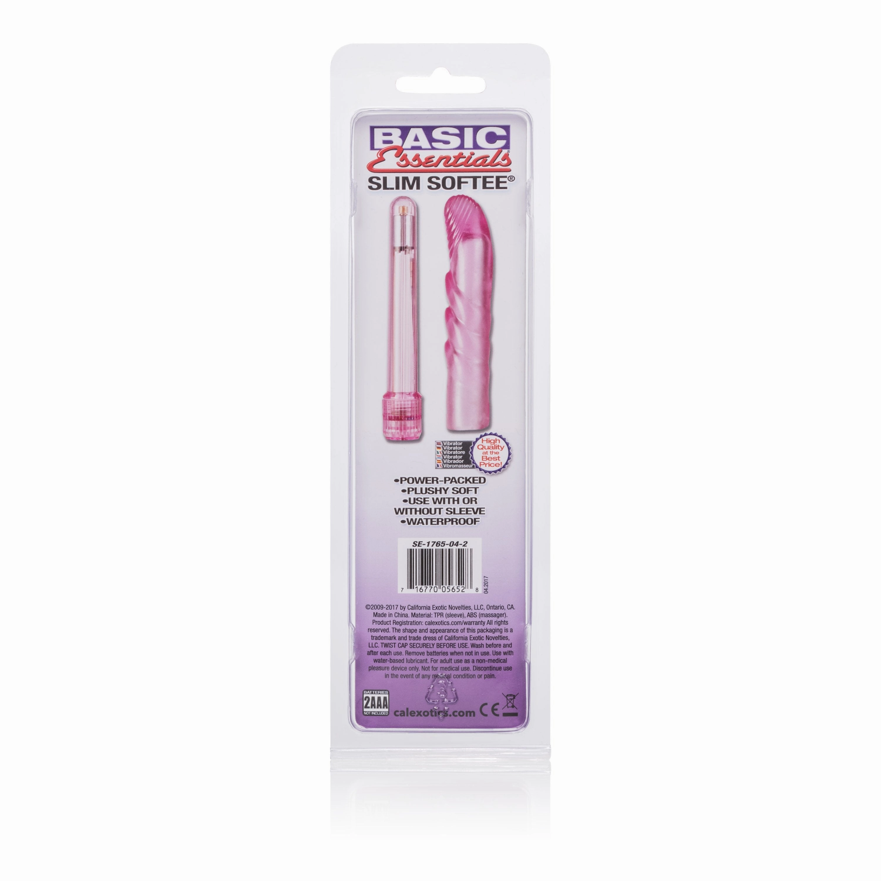 California Exotics - Basic Essentials Slim Softee G Spot Vibrator (Pink)