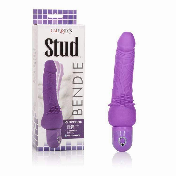 California Exotics - Bendie Stud Cliterrific Vibrator (Purple)