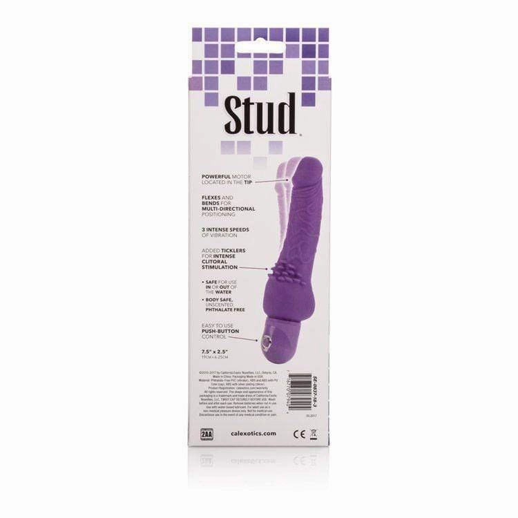 California Exotics - Bendie Stud Cliterrific Vibrator (Purple)