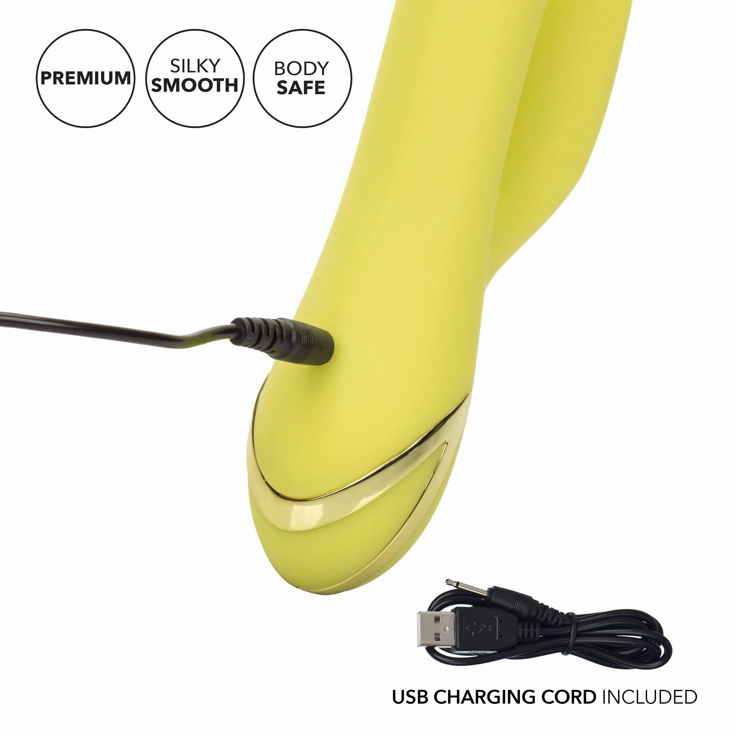 California Exotics - California Dreaming Venice Vixen Rabbit Vibrator (Yellow)