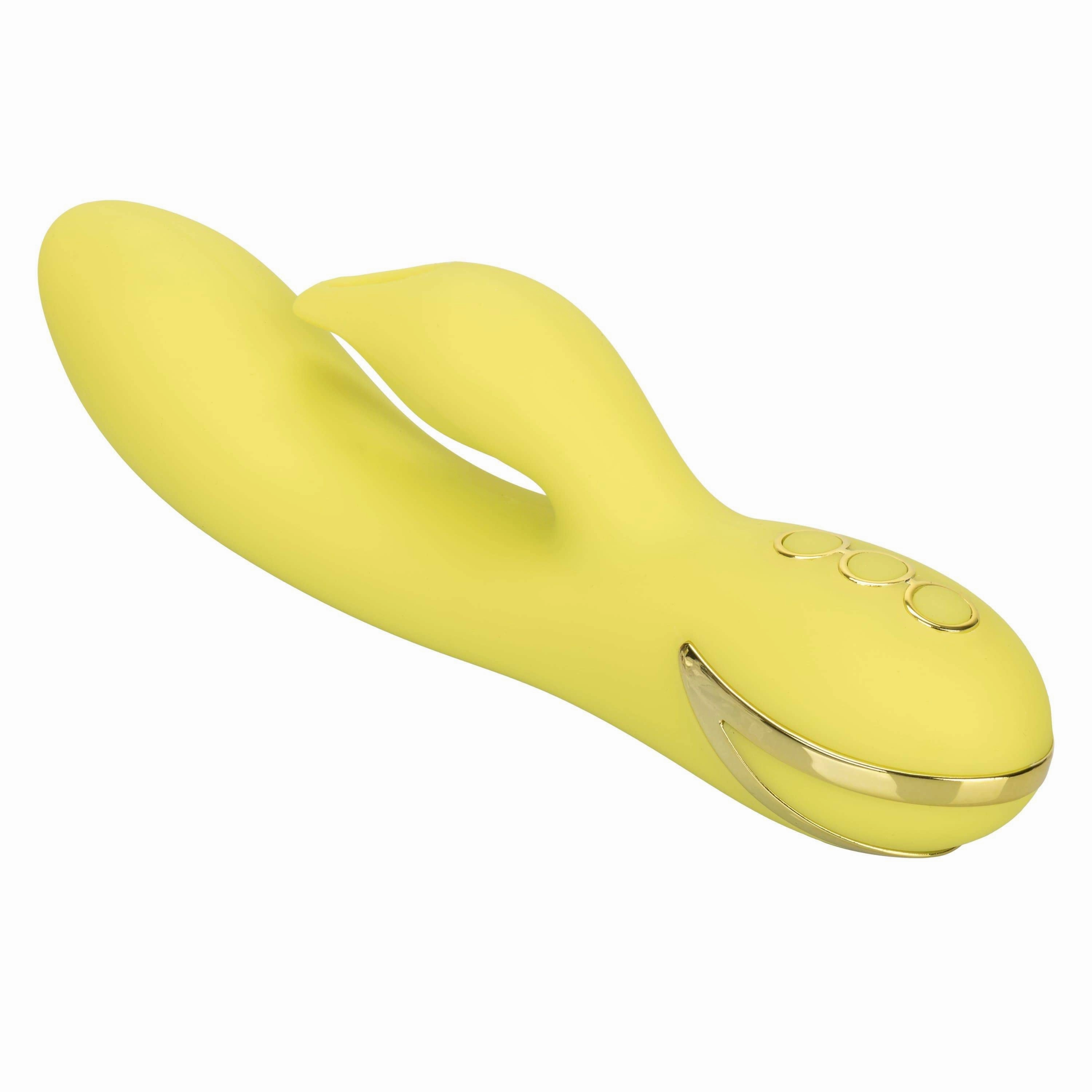 California Exotics - California Dreaming Venice Vixen Rabbit Vibrator (Yellow)