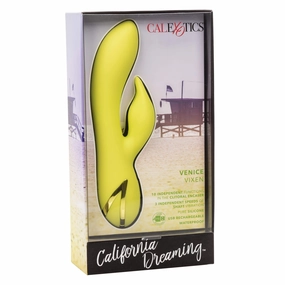 California Exotics - California Dreaming Venice Vixen Rabbit Vibrator (Yellow)