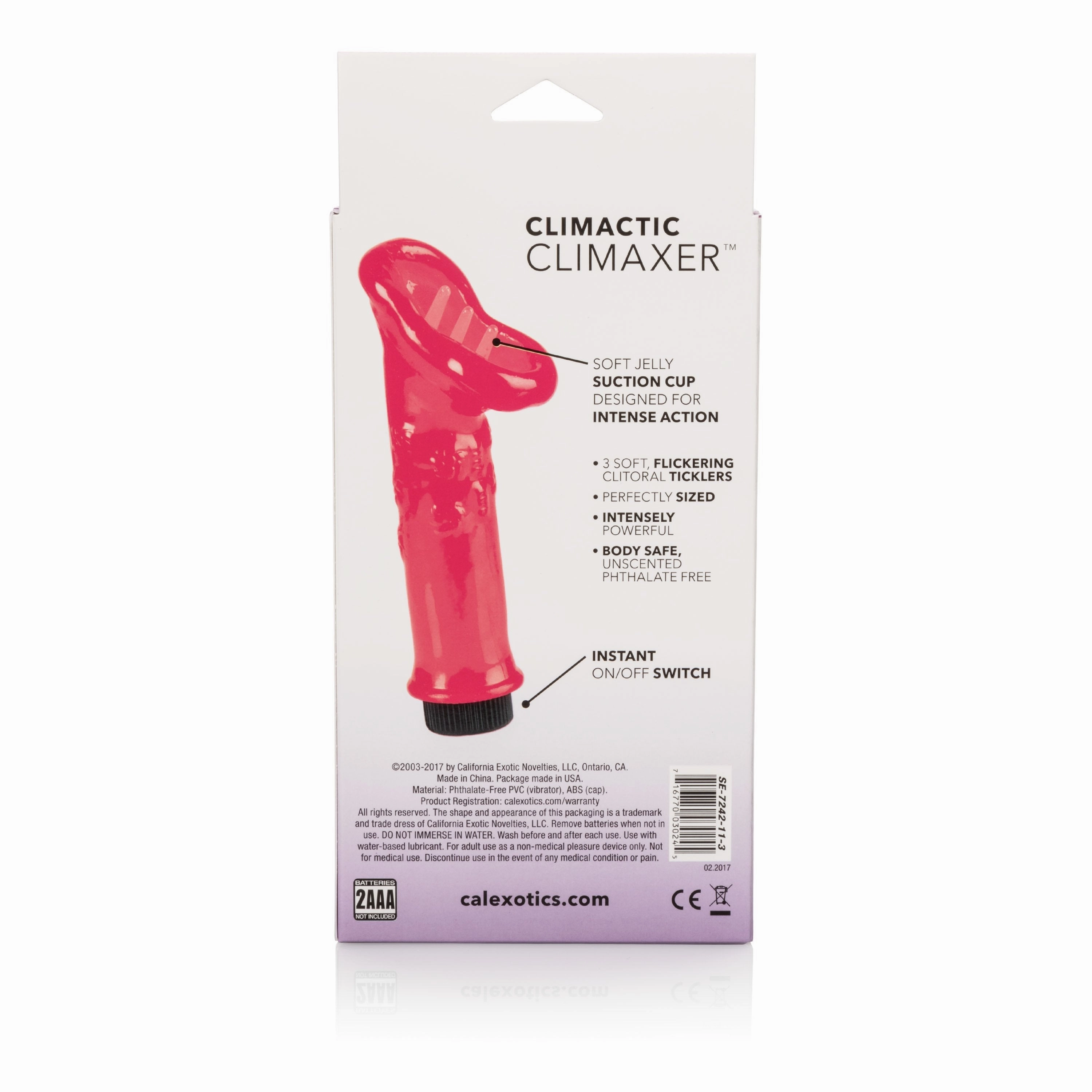 California Exotics - Climactic Climaxer Clit Massager (Pink)