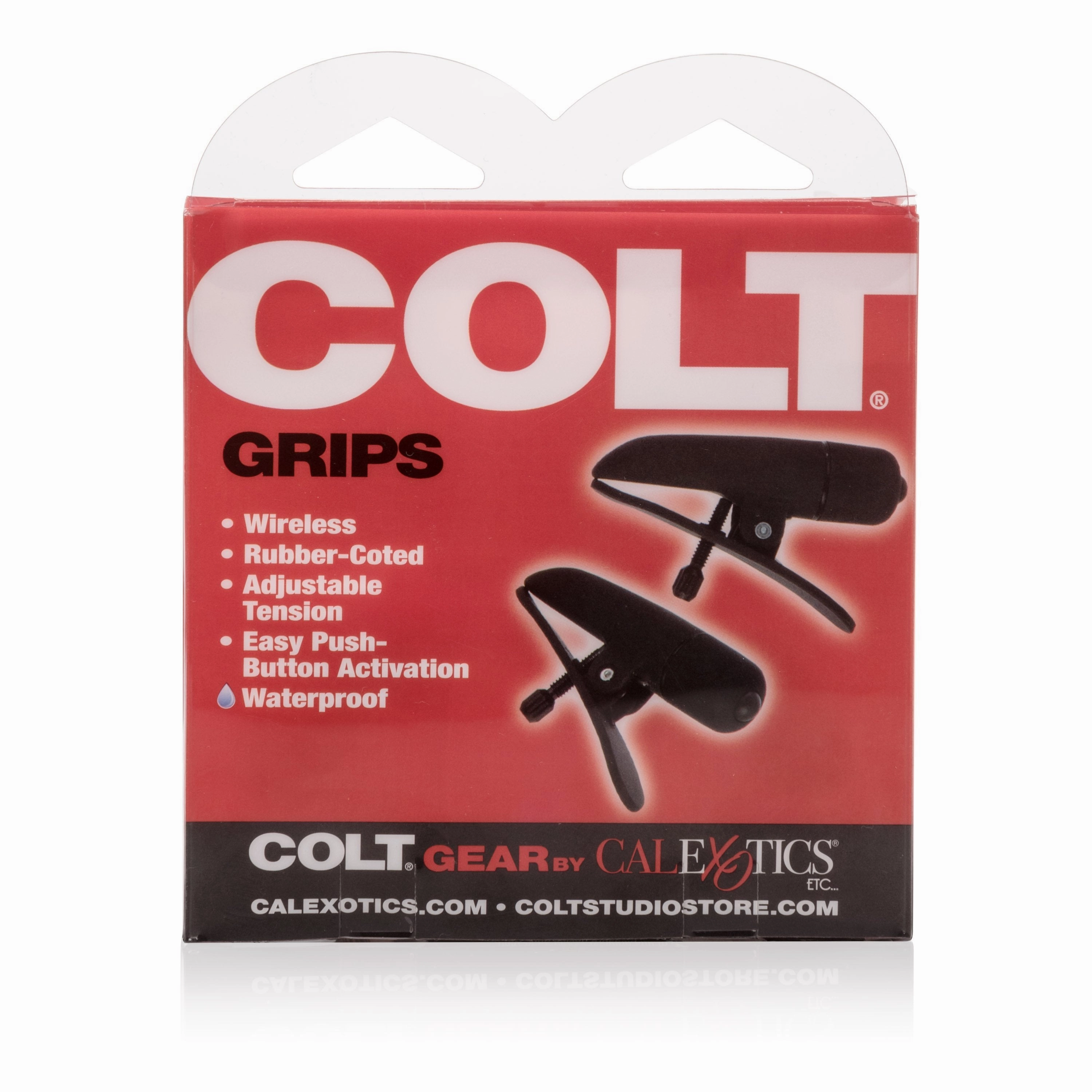 California Exotics - COLT Grips Vibrating Nipple Clamps (Black)