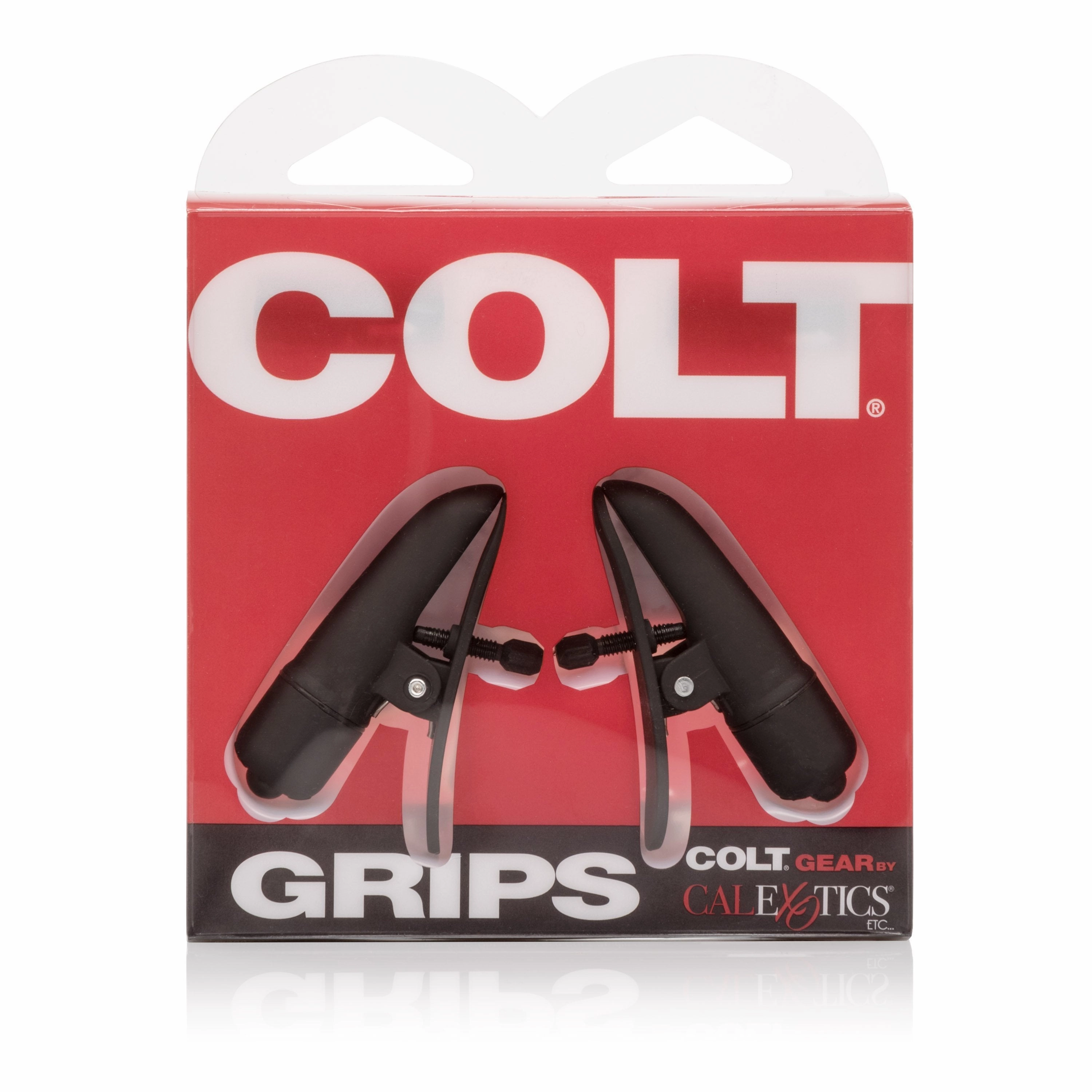 California Exotics - COLT Grips Vibrating Nipple Clamps (Black)