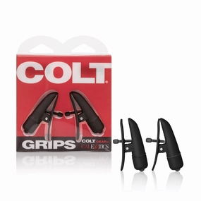 California Exotics - COLT Grips Vibrating Nipple Clamps (Black)