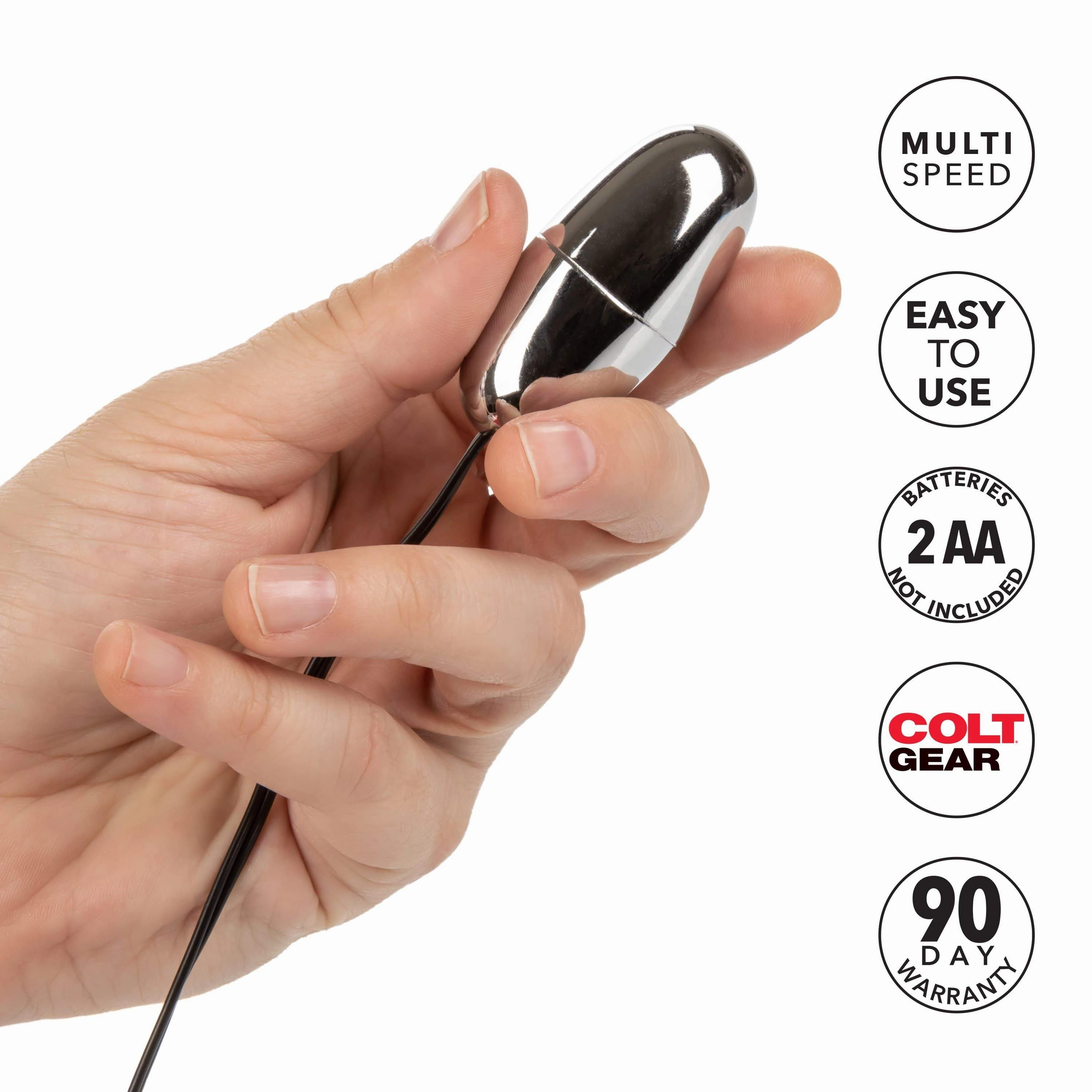 California Exotics - COLT Multi Speed Power Pak Bullet with Remote (Silver)