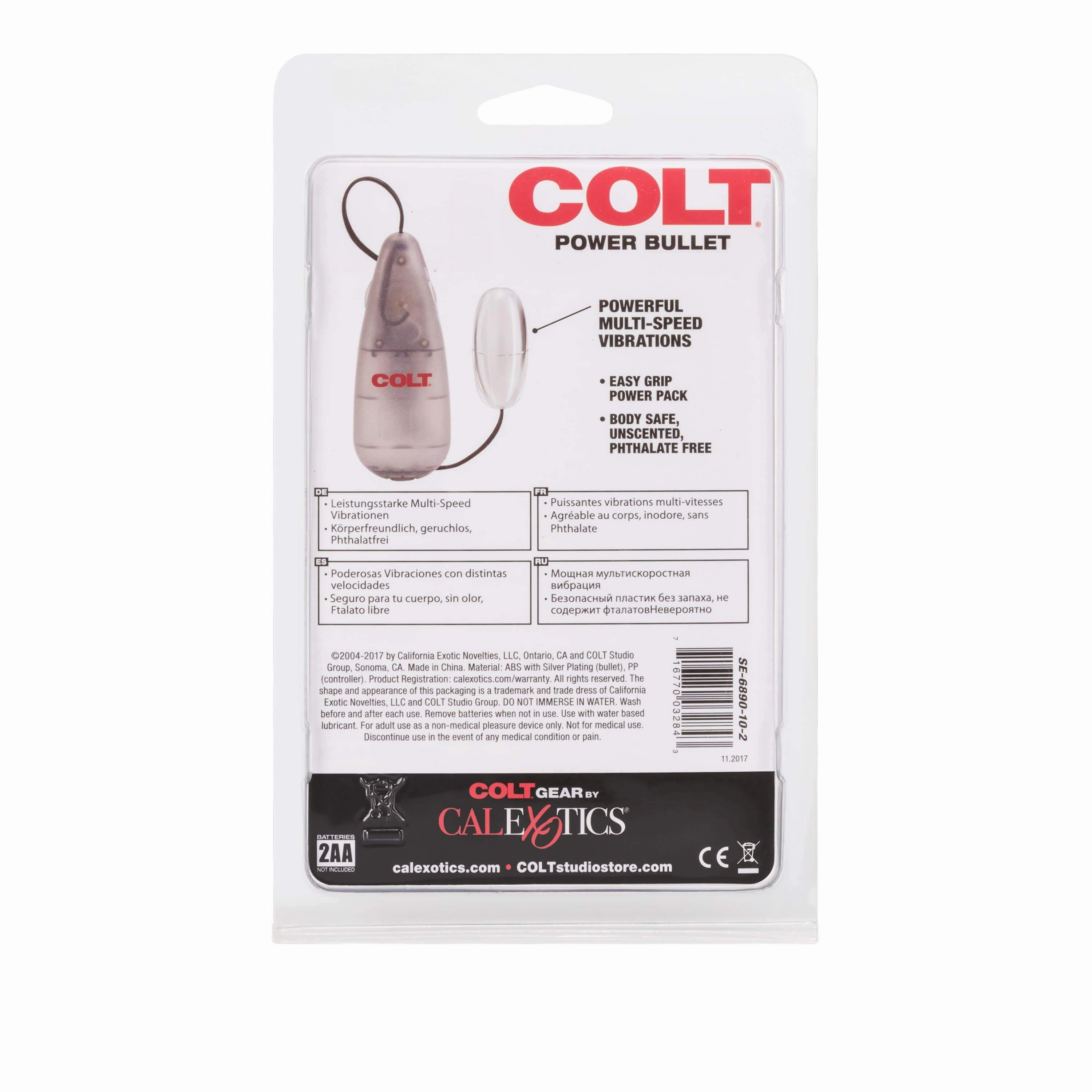California Exotics - COLT Multi Speed Power Pak Bullet with Remote (Silver)