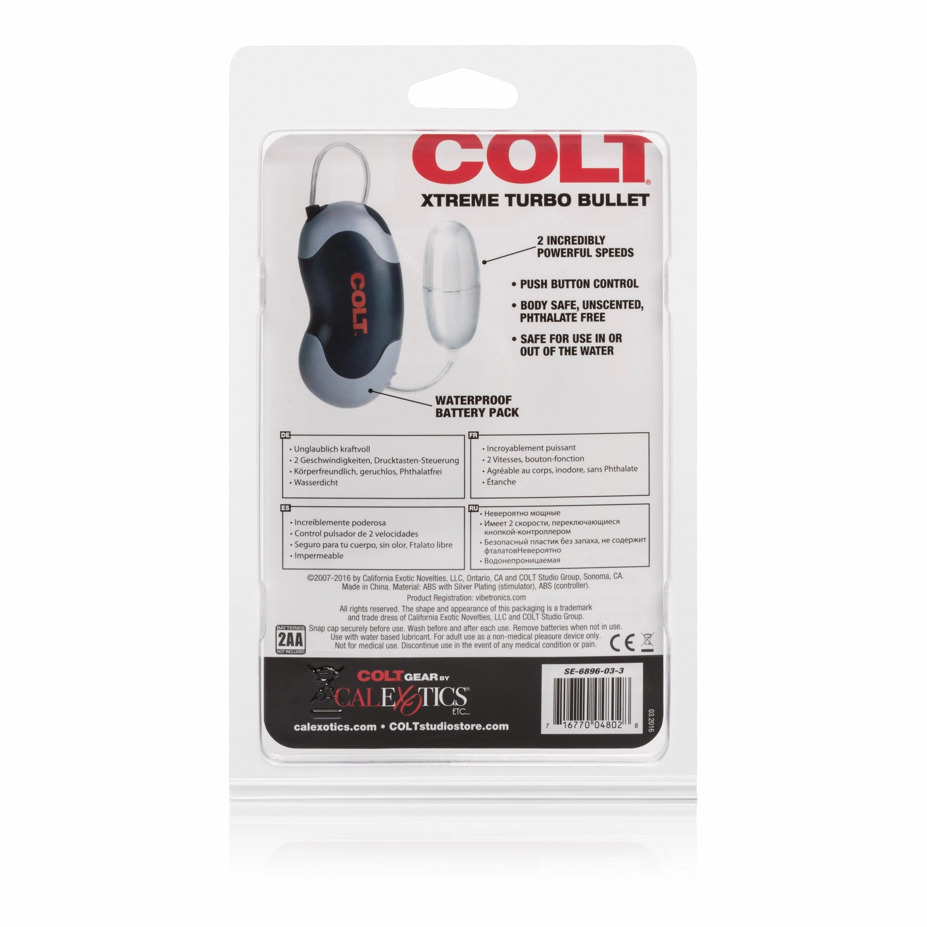 California Exotics - COLT Xtreme Turbo Bullet Vibrator (Silver)