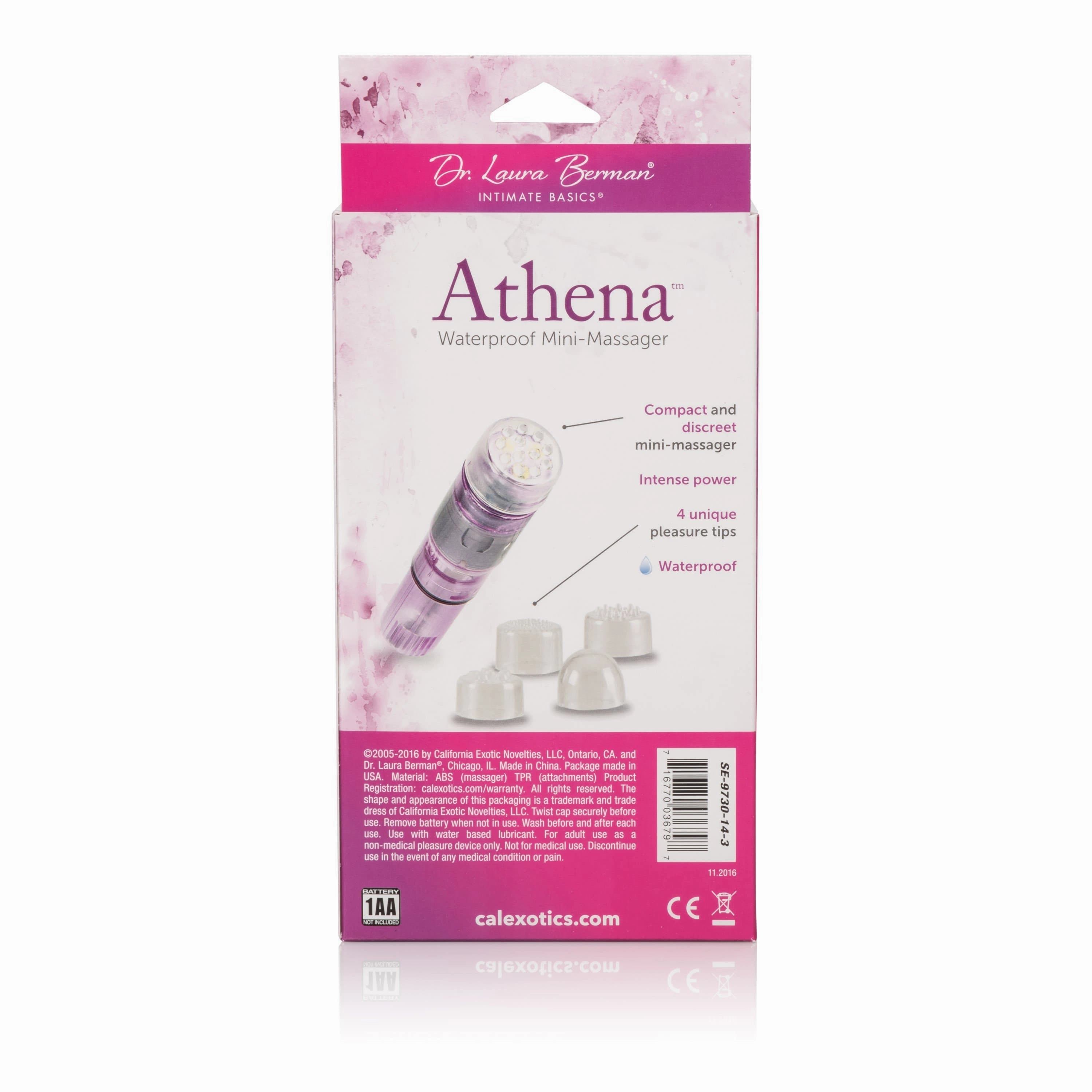 California Exotics - Dr. Laura Berman Athena Waterproof Mini Clit Massager (Purple)