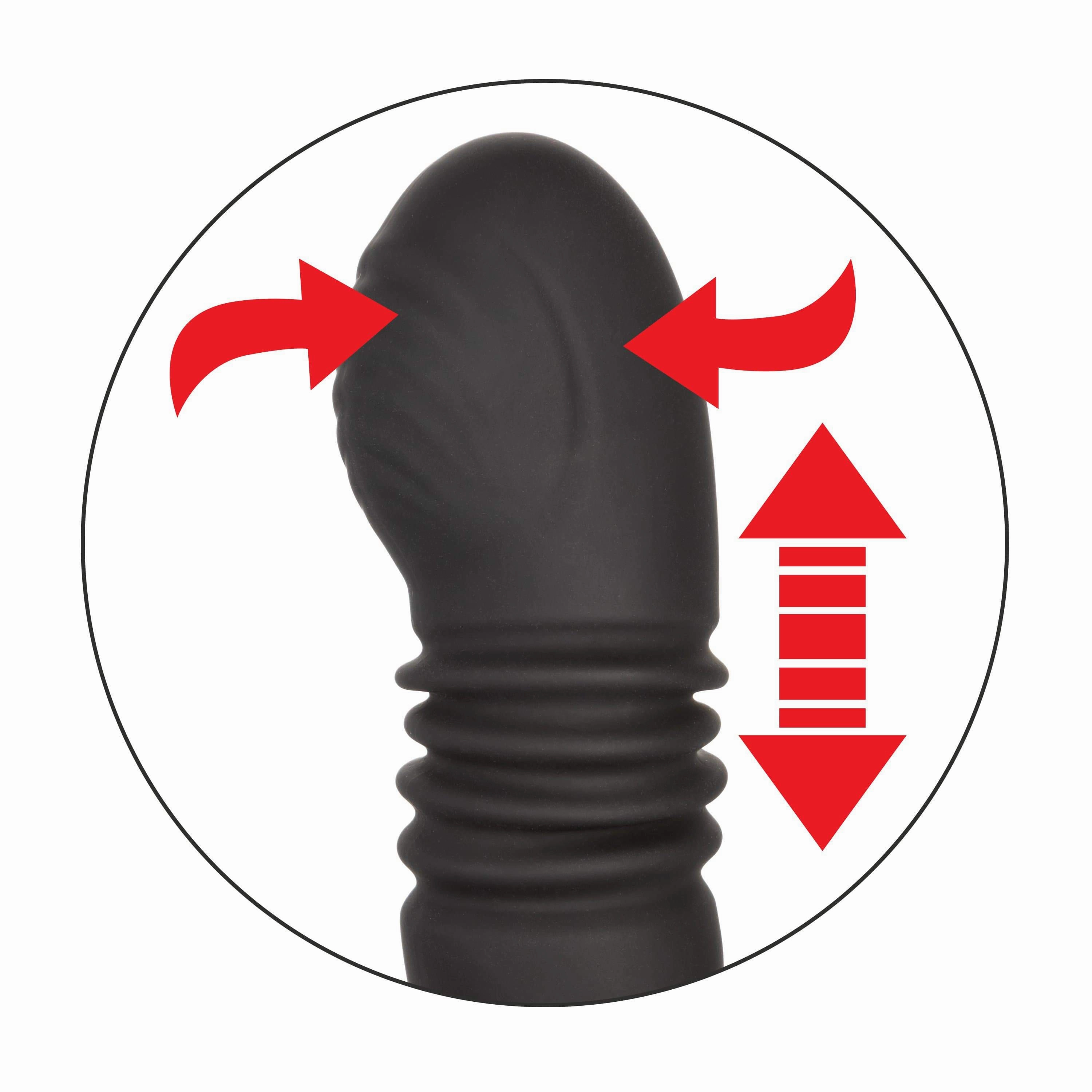California Exotics - Eclipse Thrusting Rotator Probe Massager (Black)