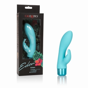 California Exotics - Eden Silicone Waterproof Bunny Vibrator (Blue)