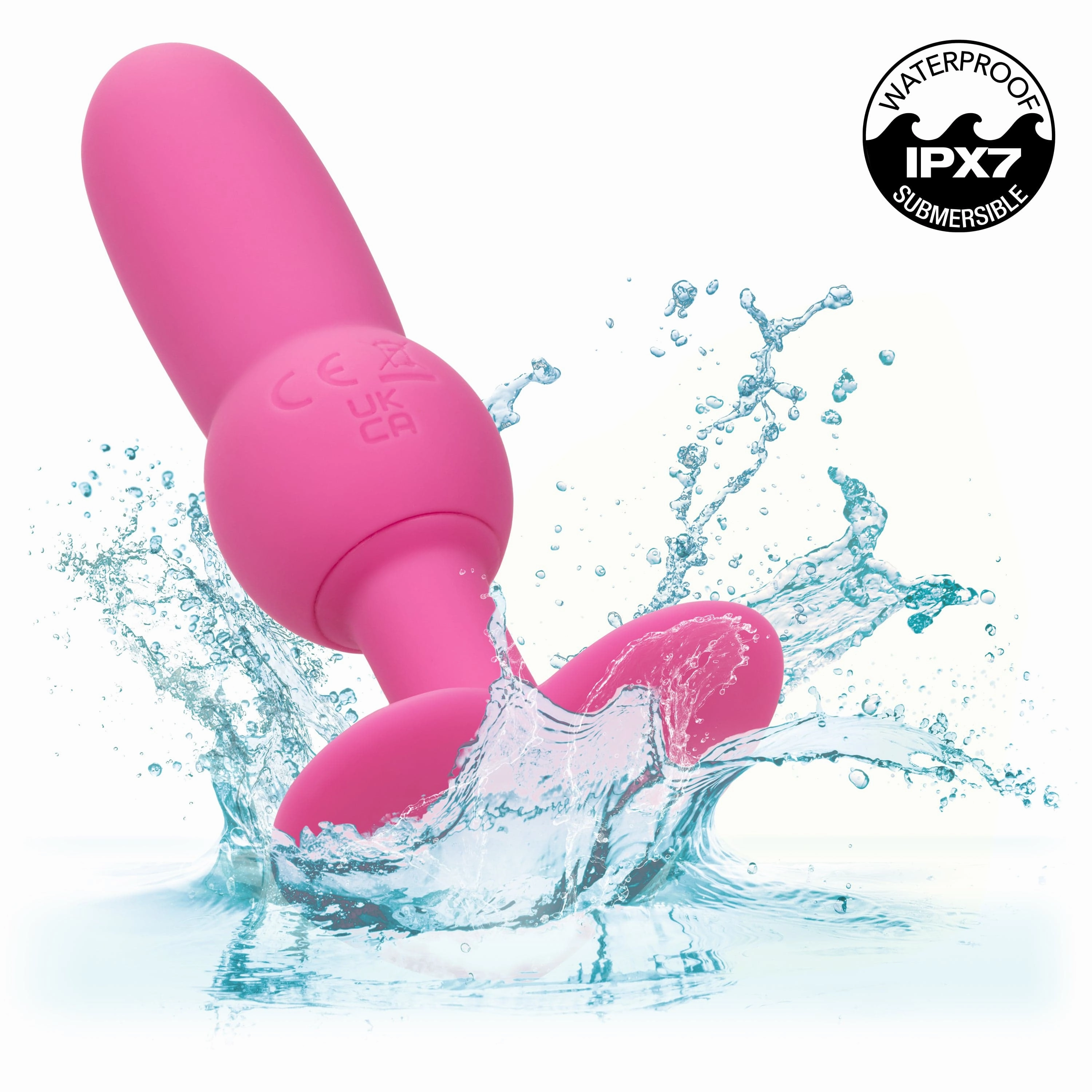 California Exotics - First Time Vibrating Beaded Probe Anal Plug (Pink)