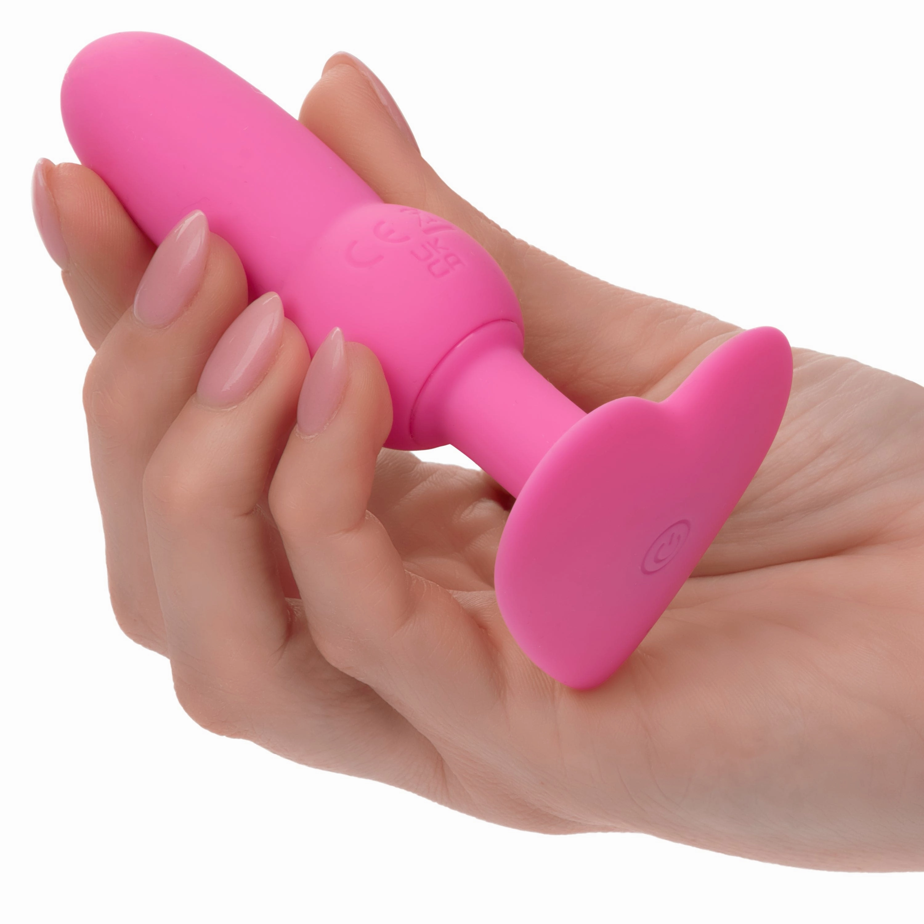 California Exotics - First Time Vibrating Beaded Probe Anal Plug (Pink)