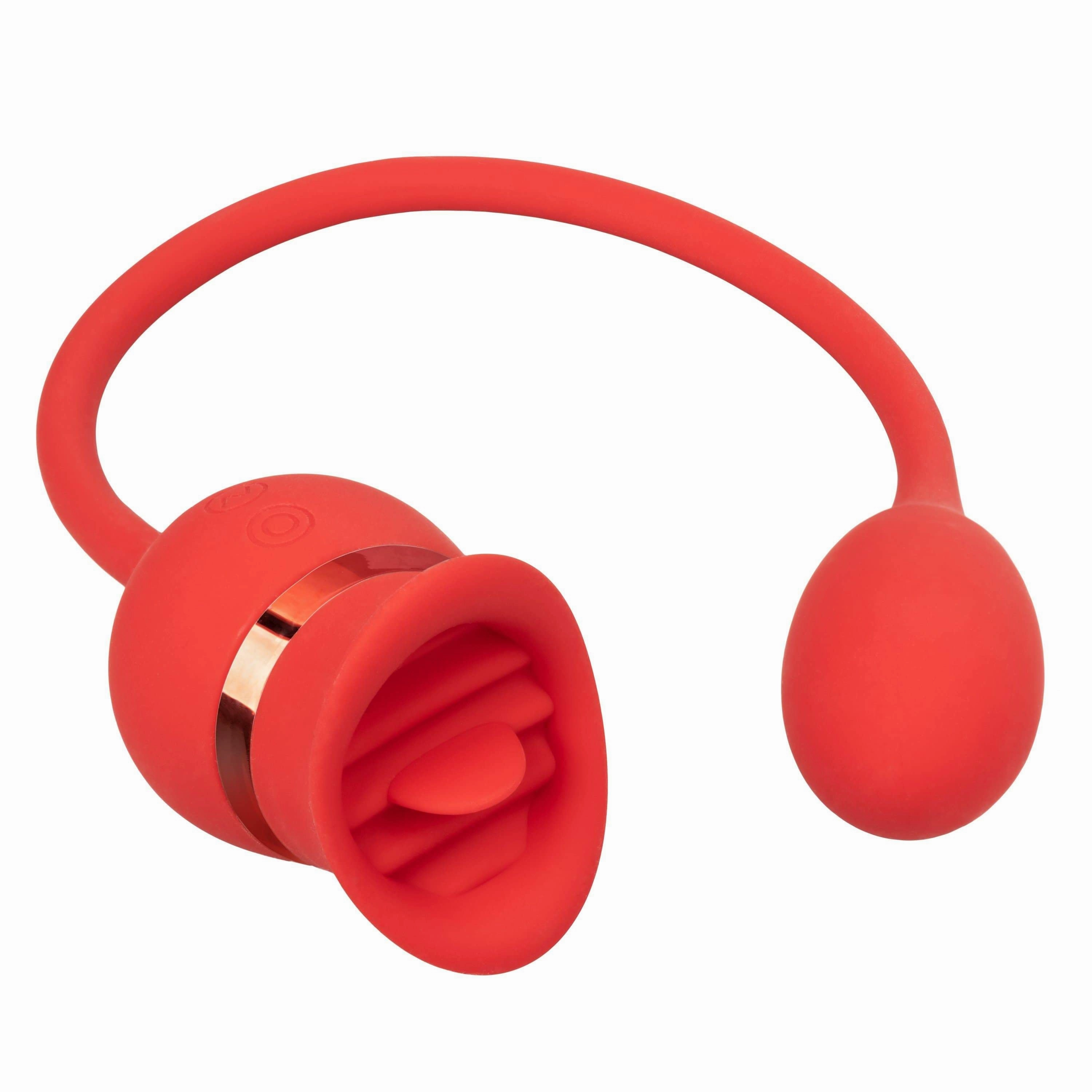 California Exotics - French Kiss Casanova Egg and Clit Massager (Red)