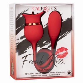 California Exotics - French Kiss Casanova Egg and Clit Massager (Red)