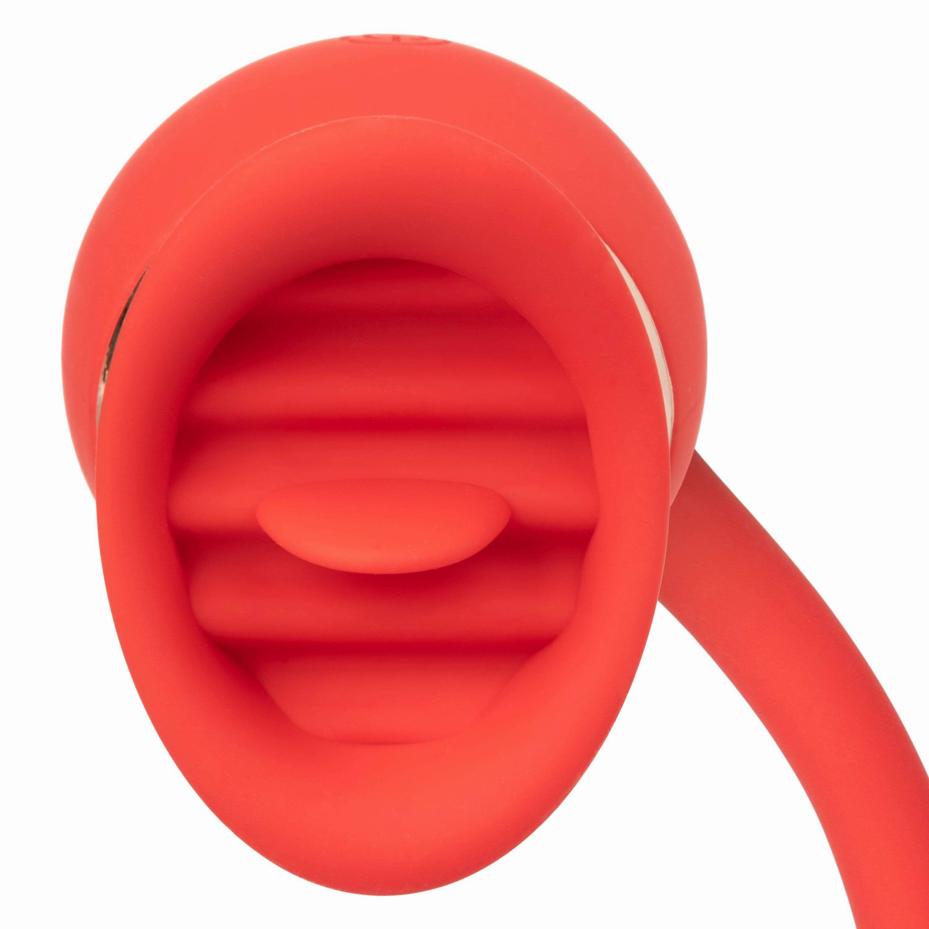 California Exotics - French Kiss Casanova Egg and Clit Massager (Red)