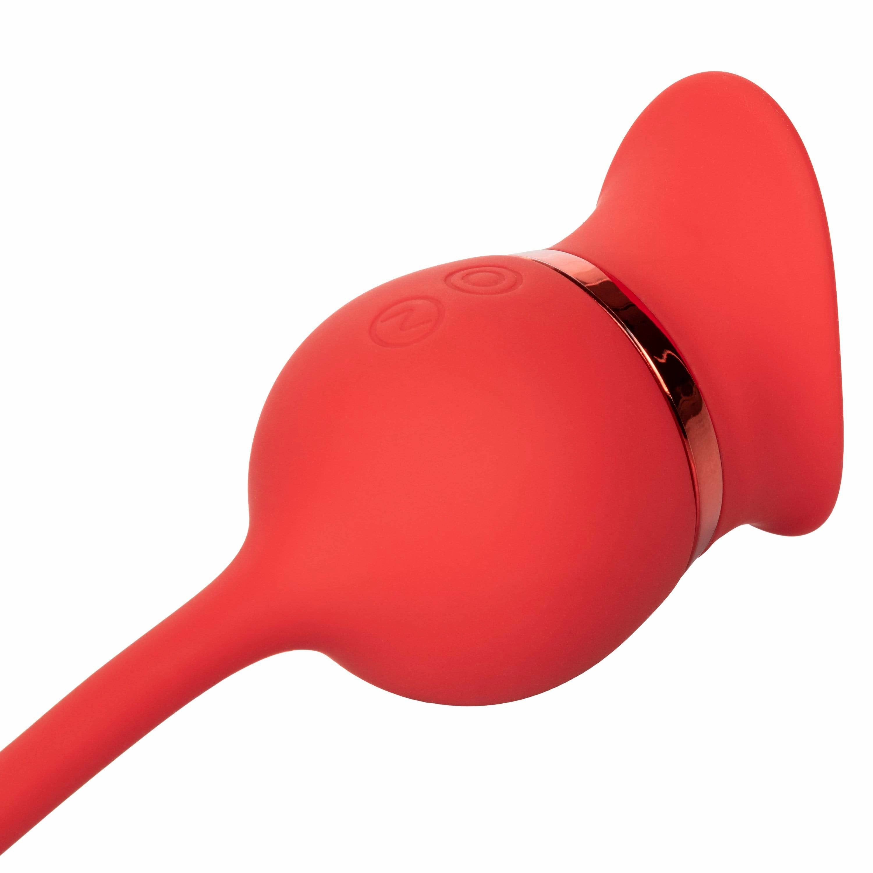 California Exotics - French Kiss Casanova Egg and Clit Massager (Red)