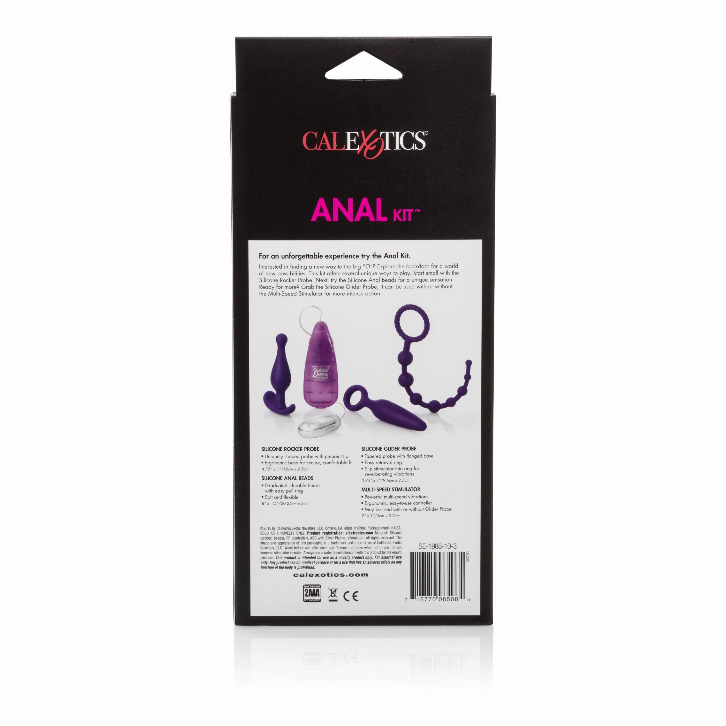 California Exotics - Hers Anal Massager Starter Kit (Purple)