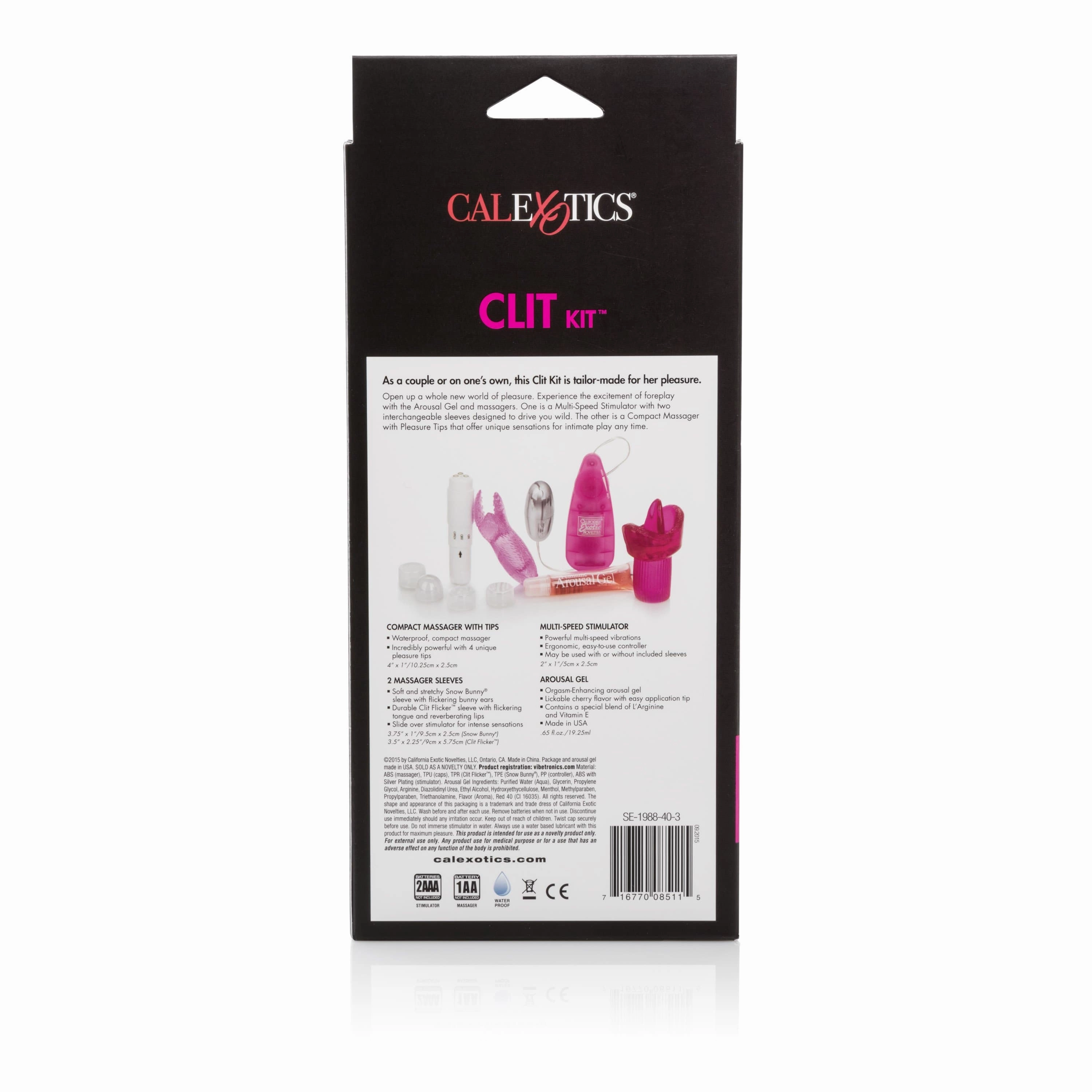 California Exotics - Hers Clit Massagers Starter Kit (Pink)