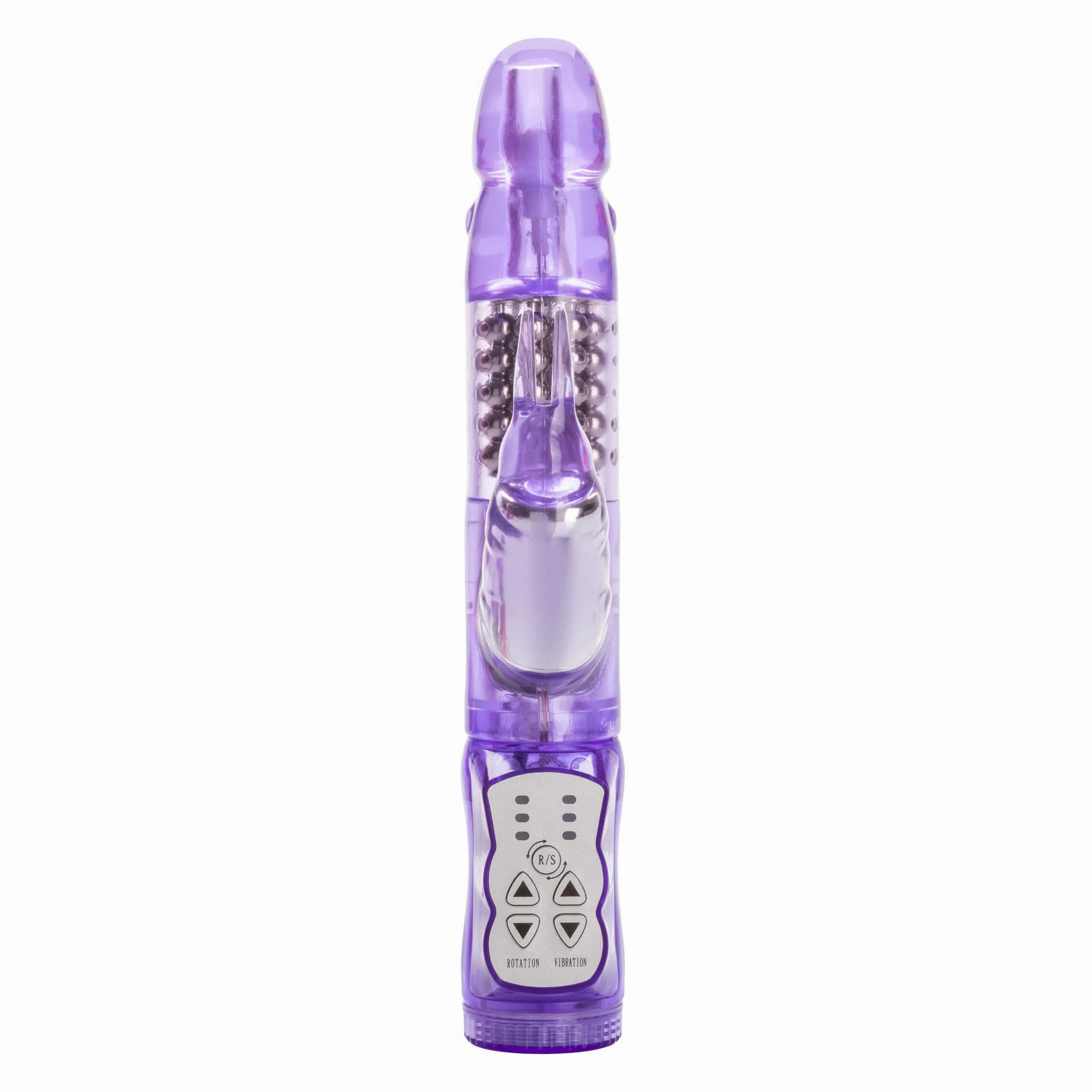 California Exotics - Jack Rabbit Waterproof 5 Rows Jack Rabbit Vibrator (Purple)