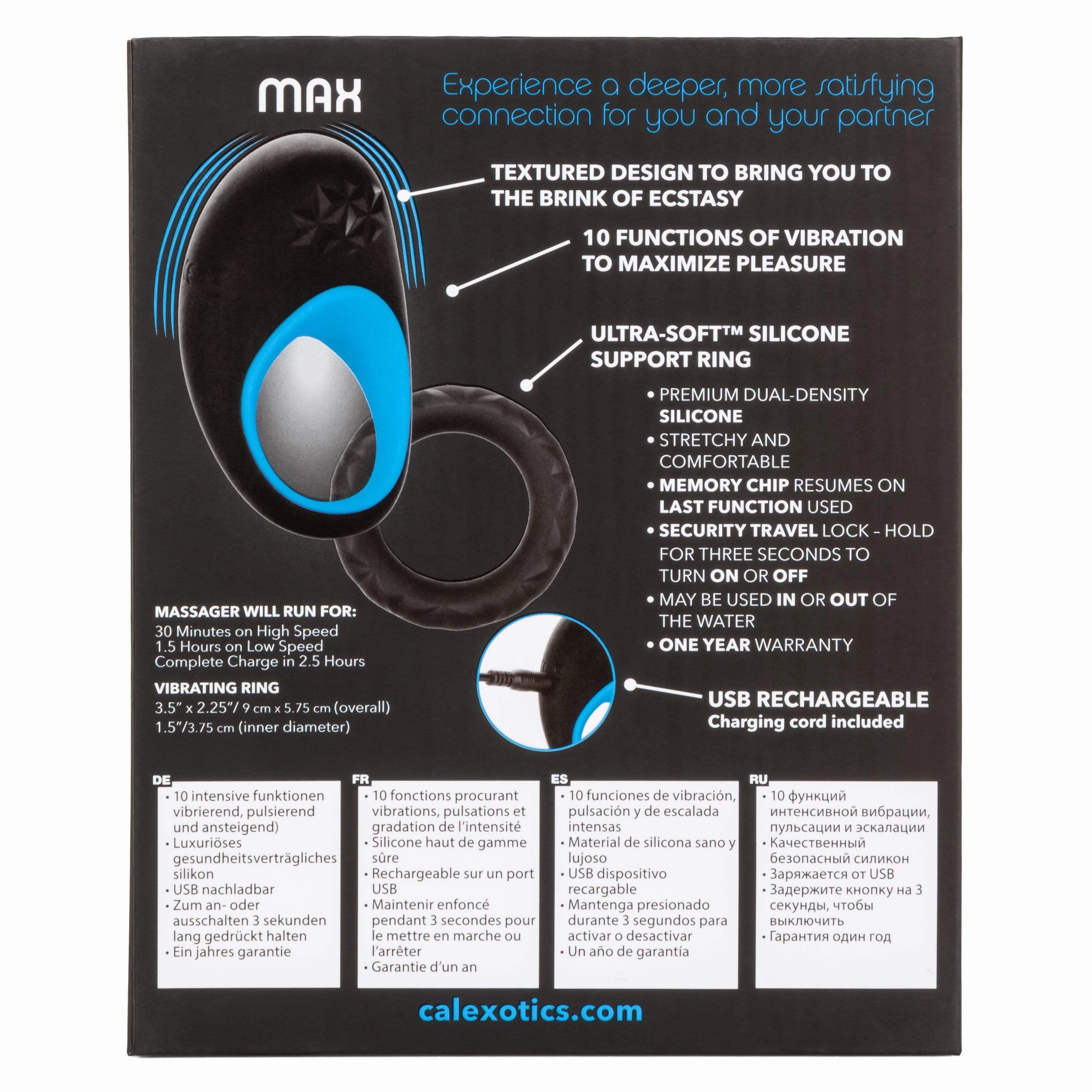California Exotics - Link Up Max Vibrating Cock Ring (Black)