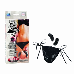California Exotics - Little Black Panty Remote Control 10 Function Vibrating Panty (Black)