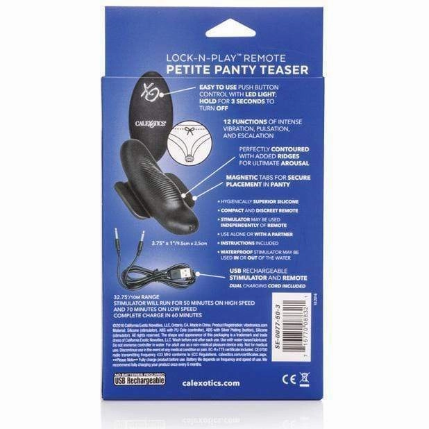California Exotics - Lock N Play Remote Panty Vibrator Petite (Black)