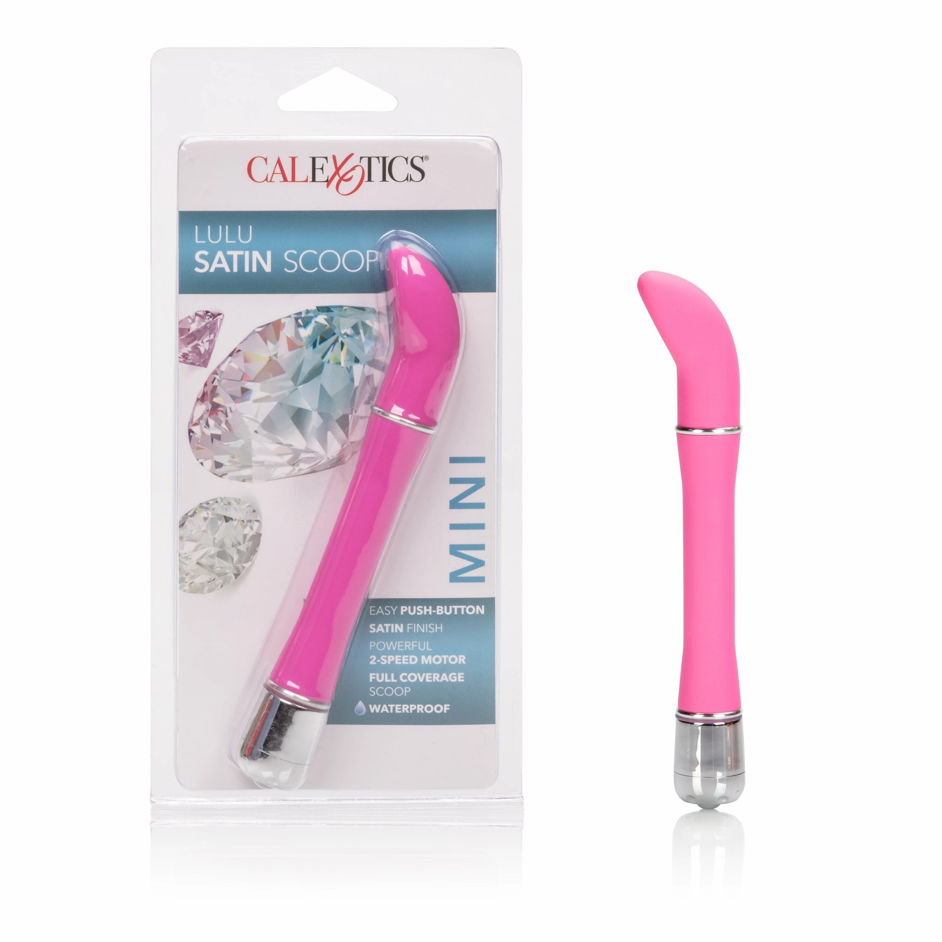California Exotics - Lulu Satin Scoop Mini Vibrator (Pink)