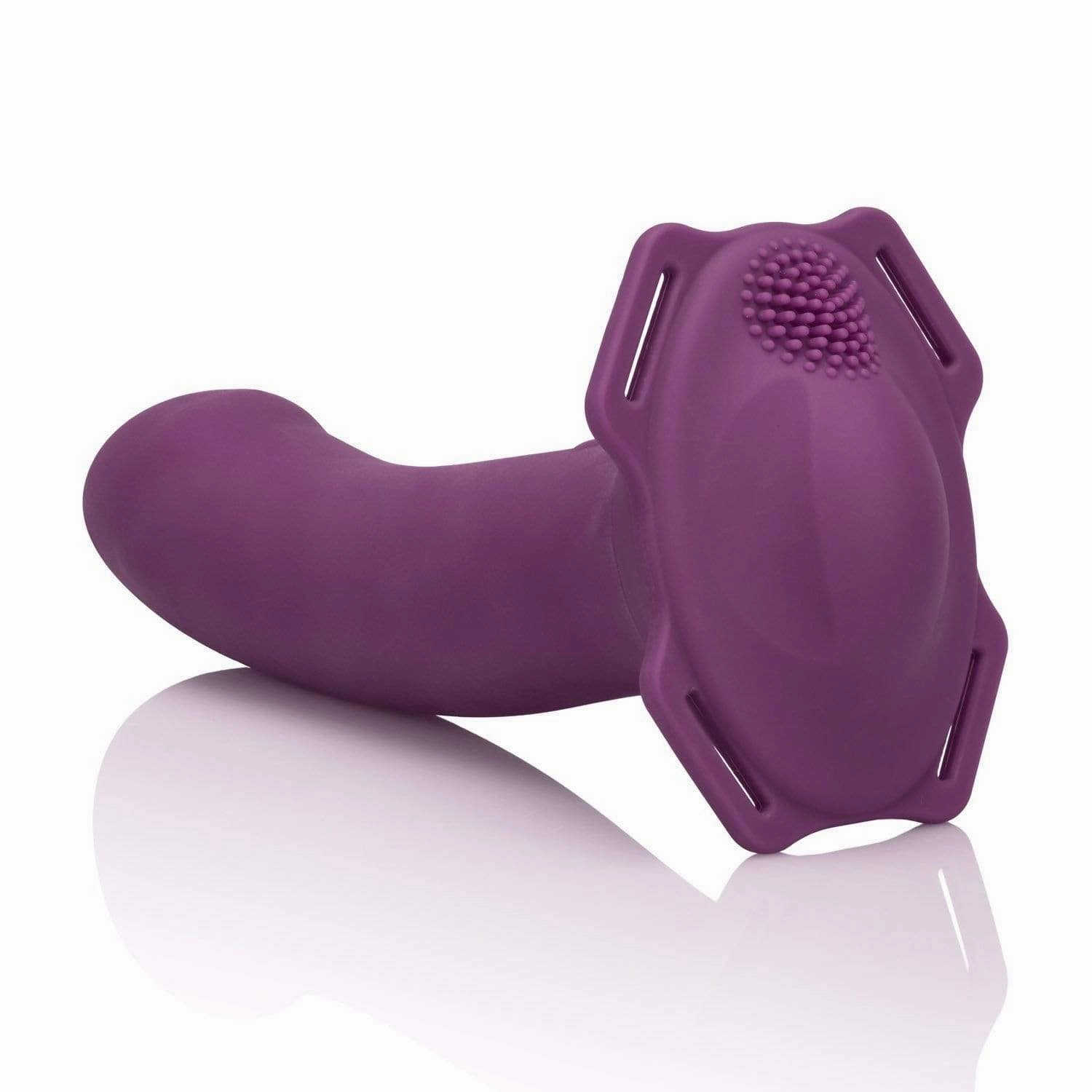 California Exotics - Me2 Rumbler Strap On Vibrating Dildo (Purple)