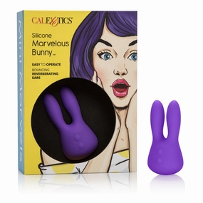 California Exotics - Mini Marvels Silicone Marvelous Bunny Clit Massager  (Purple)