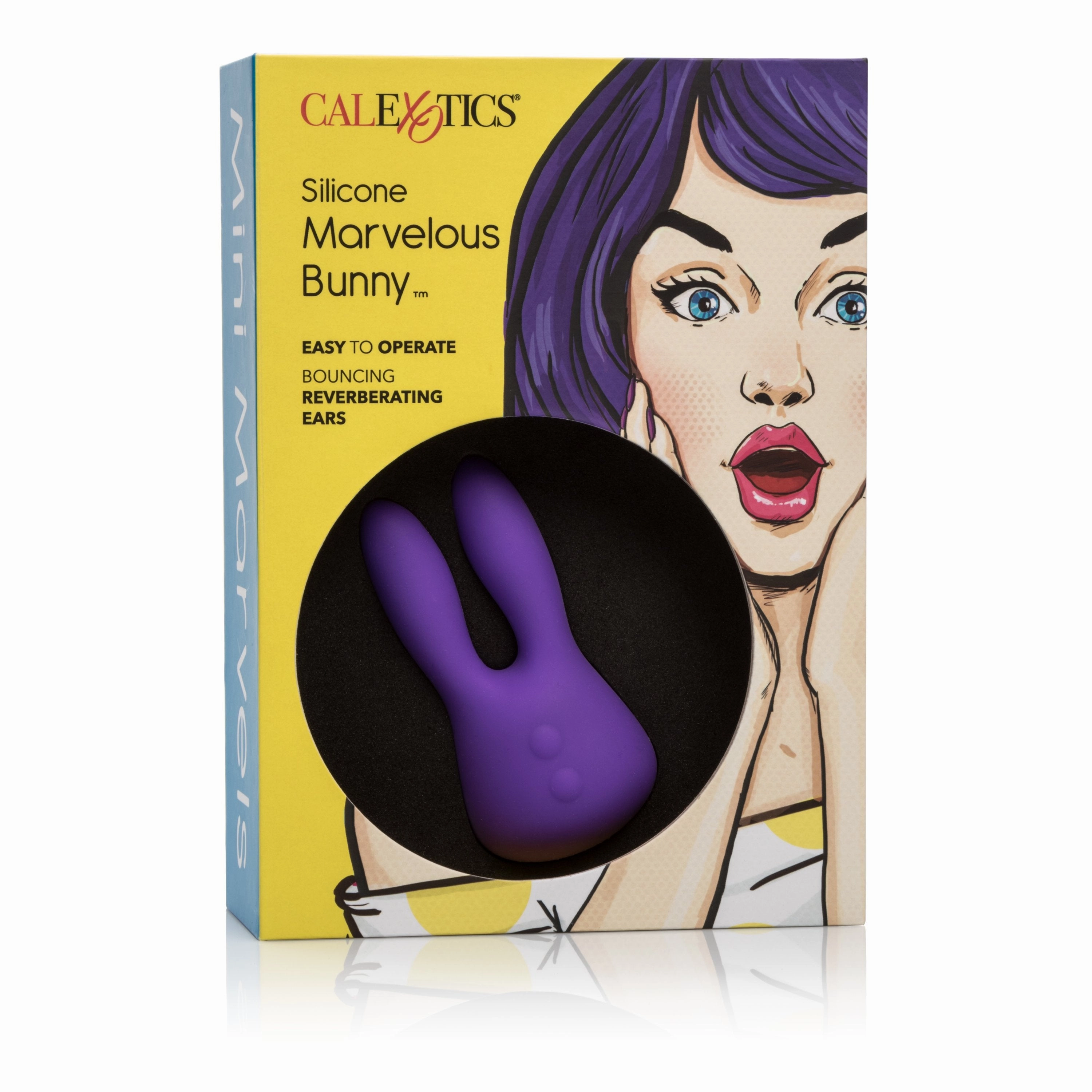 California Exotics - Mini Marvels Silicone Marvelous Bunny Clit Massager  (Purple)