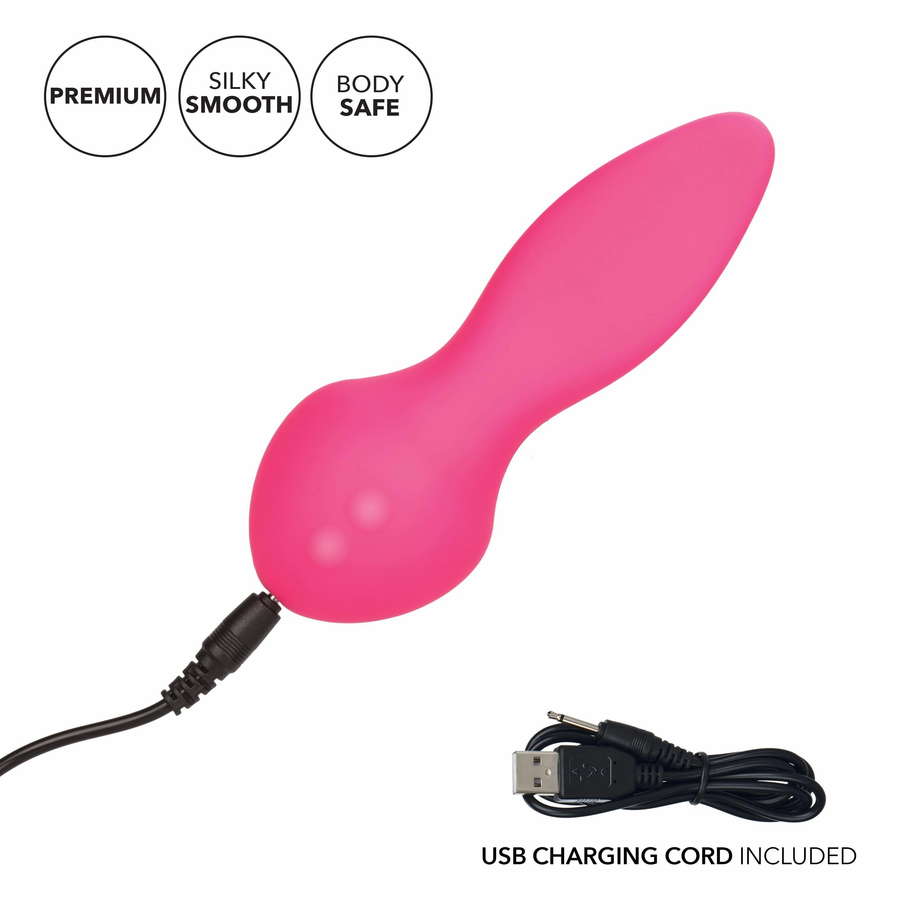 California Exotics - Mini Marvels Silicone Marvelous Flicker Clit Massager (Pink)